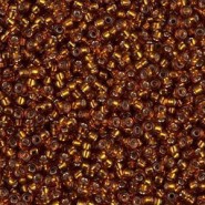 Miyuki seed beads 11/0 - Silver lined light topaz 11-5L